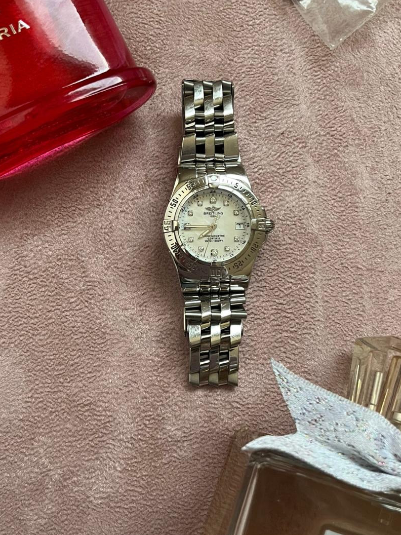 Breitling Starliner mother of pearl diamond dial